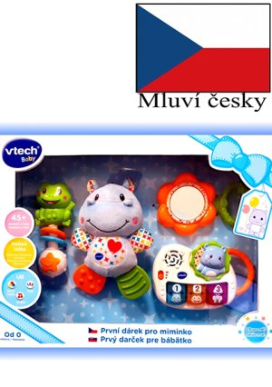 Vtech První dárek pro miminko (CZ) - modrý - VÝPRODEJ