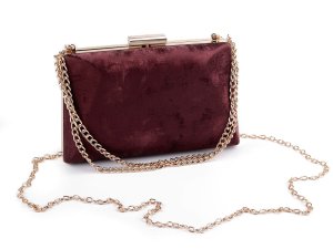 Kabelka - psaníčko semišové - bordó - VÝPRODEJ