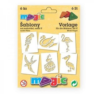 MAGIC papírové šablony na malování PTÁCI - VÝPRODEJ