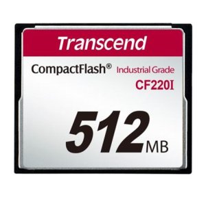 Transcend 512MB INDUSTRIAL TEMP CF220I CF CARD (SLC) Fixed disk and UDMA5 - VÝPRODEJ