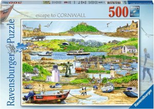 RAVENSBURGER Puzzle Útěk do Cornwallu 500 dílků - VÝPRODEJ