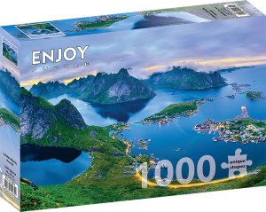 ENJOY Puzzle Lofoty, Norsko 1000 dílků - VÝPRODEJ