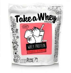 Take-a-Whey Whey Protein 907 g strawberry milkshake - VÝPRODEJ