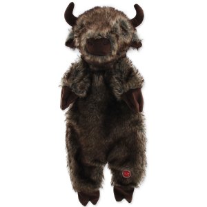 Hračka DOG FANTASY Skinneeez bizon plyšový 50 cm - VÝPRODEJ
