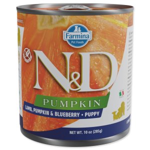 Konzerva N&D Puppy Lamb, Pumpkin & Blueberry 285g - VÝPRODEJ