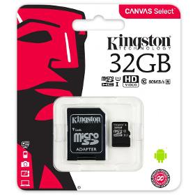 KINGSTON MicroSDHC 32GB UHS-I SDCS v2 - VÝPRODEJ