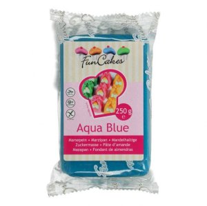 Vynikající marcipán 1:5 Aqua Blue 250g - FunCakes - VÝPRODEJ