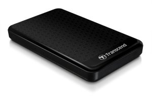 TRANSCEND 1TB StoreJet 25A3, 2.5”, USB 3.0 (3.1 Gen 1) Stylový externí odolný hard disk, černý se vzorem - VÝPRODEJ