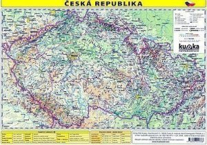Česká republika - mapa A4 lamino - VÝPRODEJ