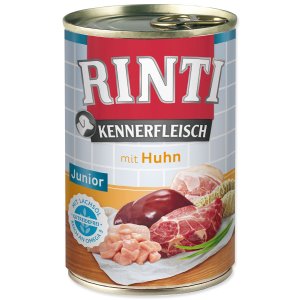 Rinti Dog Kennerfleisch konzerva Junior kuře 400g - VÝPRODEJ