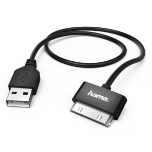 Hama MFI USB 2.0 kabel pro Apple, 30pinový, 1 m, černý - VÝPRODEJ