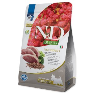 N&D Quinoa DOG Neutered Duck&Broccoli&Asp. Mini 2,5kg - VÝPRODEJ