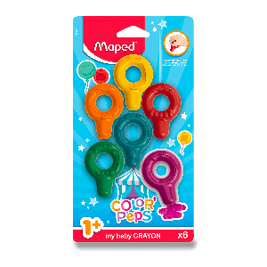 Pastely Maped Color´Peps Baby Crayons - 6 barev - VÝPRODEJ