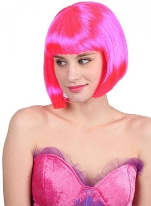Párty paruka - královsky růžová - VÝPRODEJ