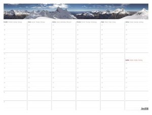 Týdenní plánovací mapa 2026 - A2, s fotografií - VÝPRODEJ