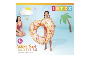 INTEX Nafukovací kruh - donut srdce 104 cm - VÝPRODEJ