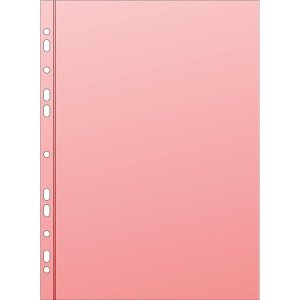 Barevné euroobaly - A4,lesklé,červené,50 mic,25 ks - VÝPRODEJ