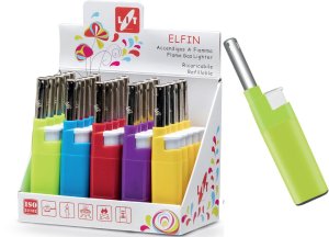 Zapalovač ELFIN 12cm plamínkový - mix variant či barev - VÝPRODEJ