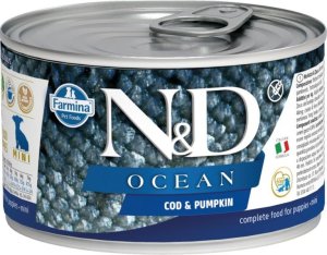 N&D OCEAN Dog konz. Cod & Pumpkin Puppy Mini 140 g - VÝPRODEJ