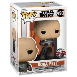 Funko POP Star Wars The Mandalorian - Boba Fett w/o helmet (exclusive special edition) - VÝPRODEJ