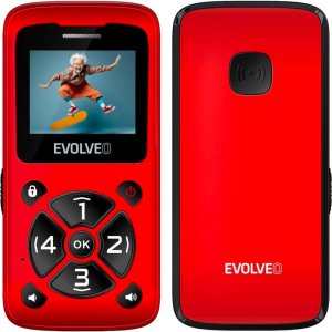 EVOLVEO EasyPhone ID pro seniory červený - VÝPRODEJ