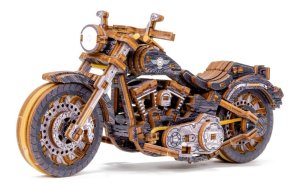 WOODEN CITY 3D puzzle Motocykl Cruiser Limitovaná edice 168 dílů - VÝPRODEJ