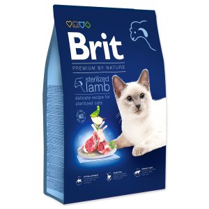 Krmivo Brit Premium by Nature Cat Sterilized Lamb 8kg - VÝPRODEJ