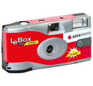 AGFAPHOTO LeBox/ ISO400/ 27 snímků/ Blesk/ Jednorázový fotoaparát - VÝPRODEJ