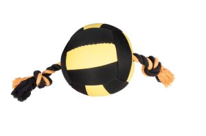 Karlie hračka akční balón, černý/žlutý, 18cm - VÝPRODEJ