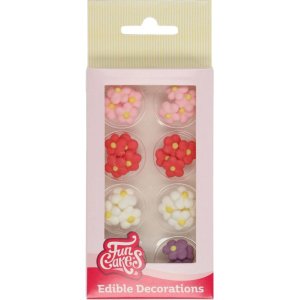 Cukrové zdobení 32ks malé kytičky - FunCakes - VÝPRODEJ