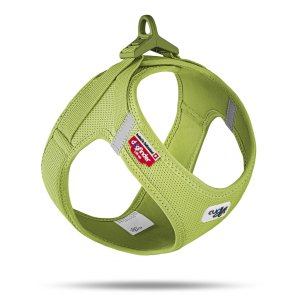 CURLI Postroj pro psy se sponou Air-Mesh Lime L, 8-13 kg - VÝPRODEJ