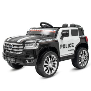 Dětské elektrické autíčko Baby Mix Police 4x4 černé - VÝPRODEJ